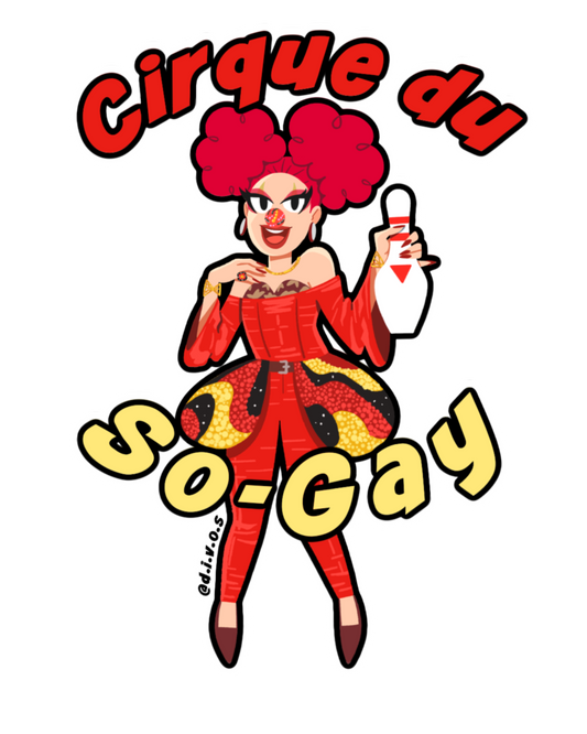 "Cirque du So-Gay" DIVOS - Drag Queen Die Cut Waterproof UV Vinyl Sticker