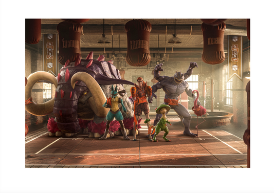 Fighting Type Gym Leader DIVOS - (Close-Up) 6x9 Art Print