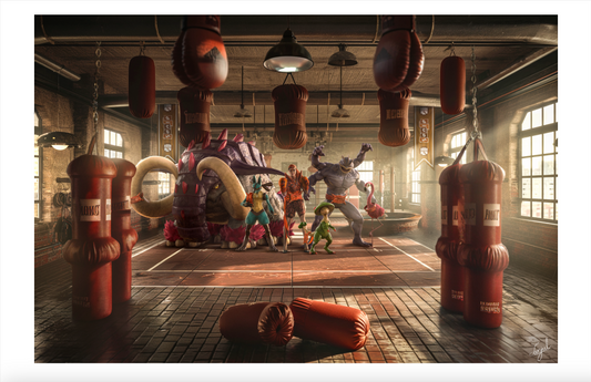 Fighting Type Gym Leader DIVOS - (Full Scene) 5x7.5 Art Print