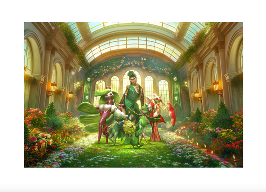 Grass Type Gym Leader DIVOS - (Close-Up) 6x9 Art Print