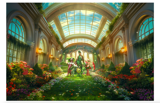 Grass Type Gym Leader DIVOS - (Full Scene) 11x17 Art Print