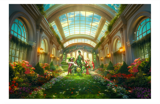Grass Type Gym Leader DIVOS - (Full Scene) 5x7.5 Art Print