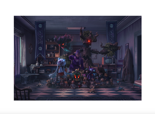 Ghost Type Gym Leader DIVOS - (Close-Up) 6x9 Art Print
